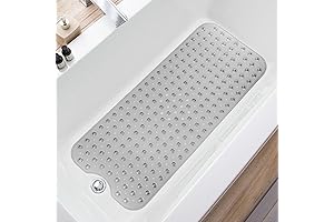 Extra Long Non-Slip Shower Mat for Bathtub and Shower