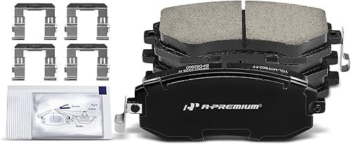 Miniatura 8 de A-Premium Juego de pastillas de freno de disco de cerámica delanteras compatibles con modelos Subaru y Saab seleccionados - OutbackLegacyImpreza