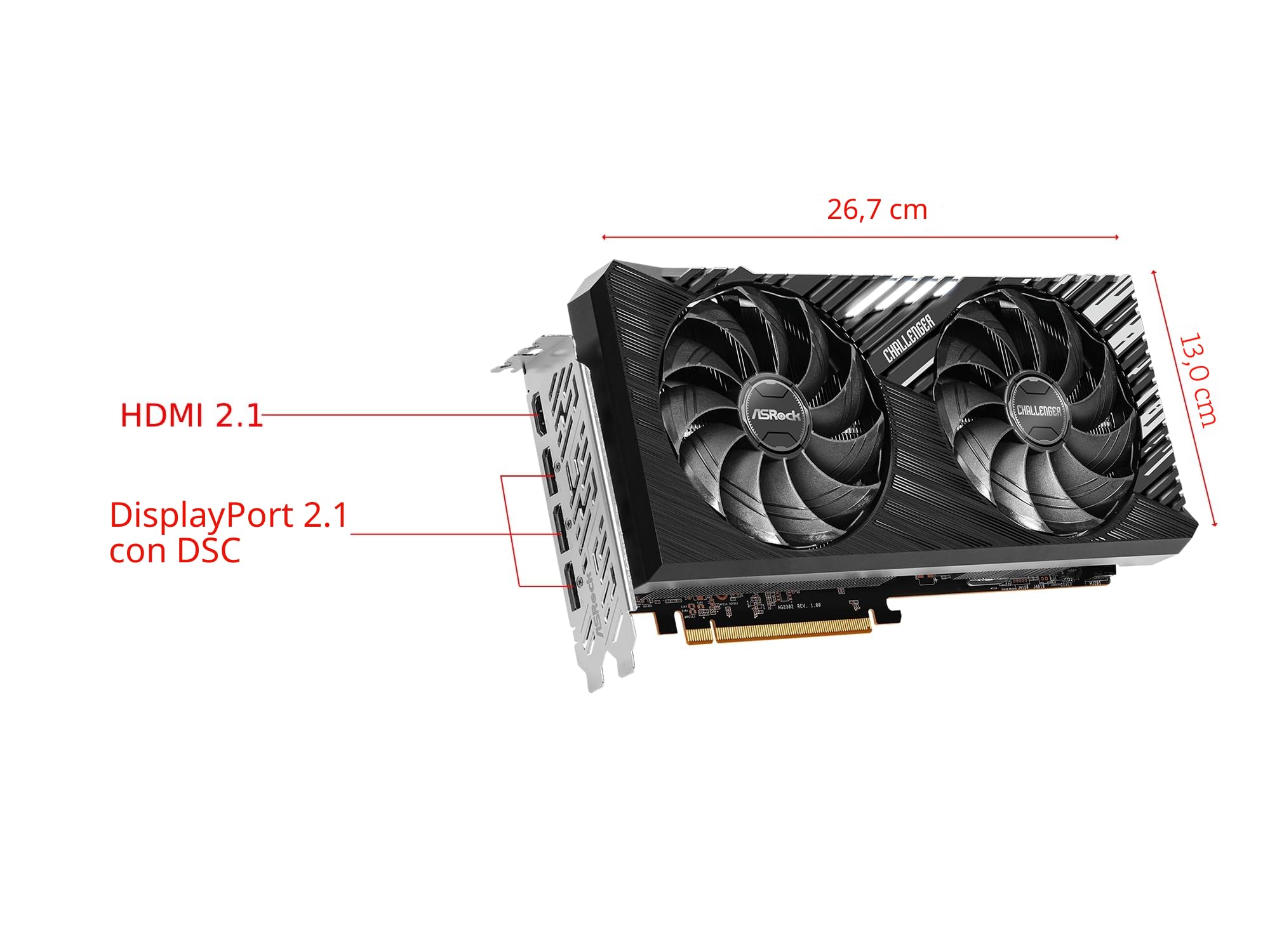 ASRock Radeon RX 7700 XT Challenger 12GO, 12288 MB GDDR6
