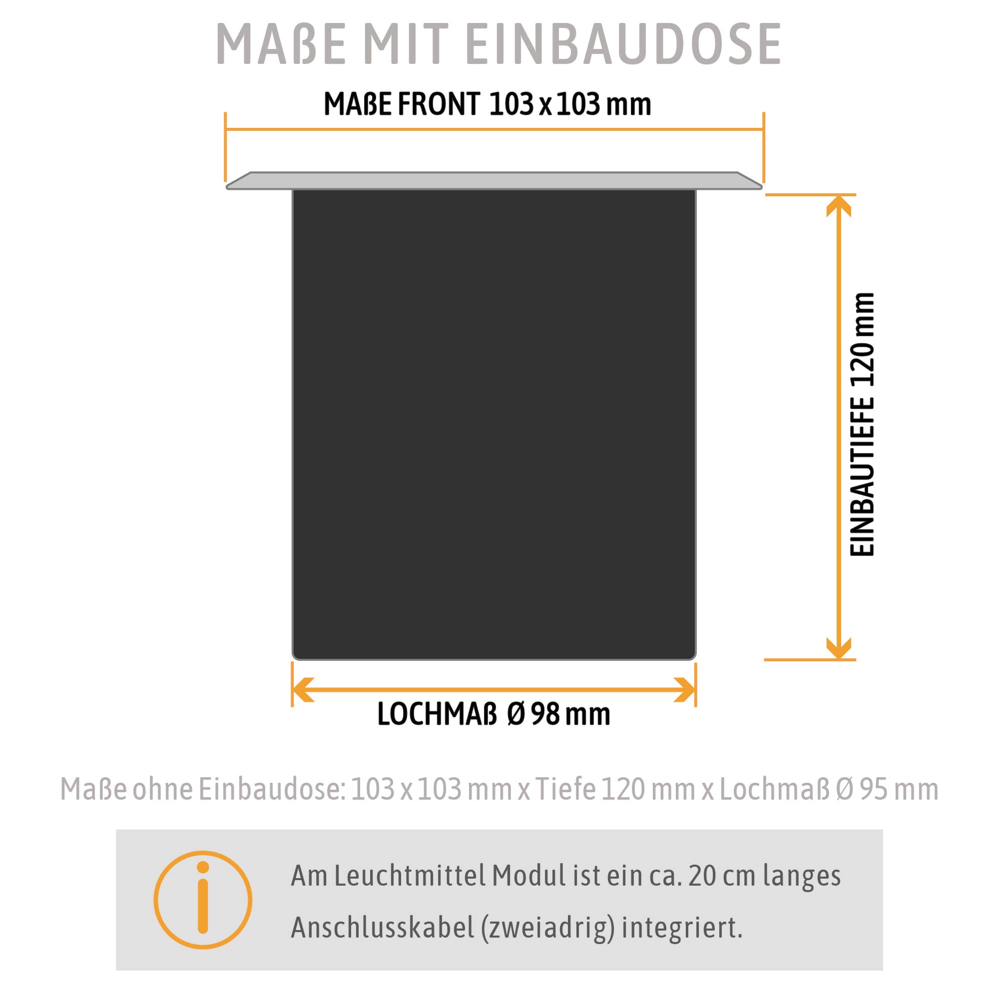 SSC-LUXon 3er Set JADINA Outdoor Bodenstrahler schwenkbar flach mit LED Lampe 4W 230V neutralweiß - Spot IP67 befahrbar eckig