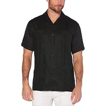Cubavera Men's 100% Linen Short Sleeve Button-Down Guayabera Shirt Available in Big & Tall 100% Linen Four-Pocket Short Sleeve Button-Down Guayabera Shirt Size Small - 5X Pack of 1
