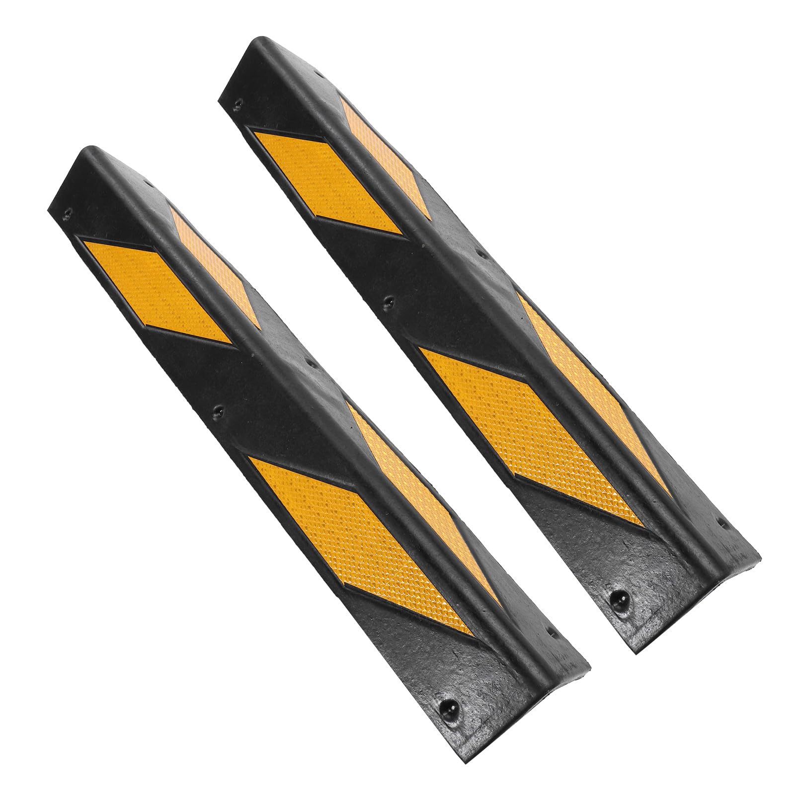 Yardwe Esquinas de Goma y Alta Visibilidad para Esquinas de Goma Negro Pilares Protector Absorción de Impactos 2piezas y Puertas de Coche para Almacenes y Zonas Tráfico