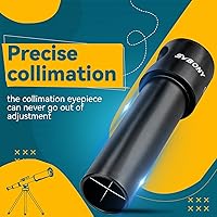 Vista 3 de SVBONY Ocular colimador de Cheshire, ocular de colimación de 1,25 pulgadas, para telescopio reflector newtoniano