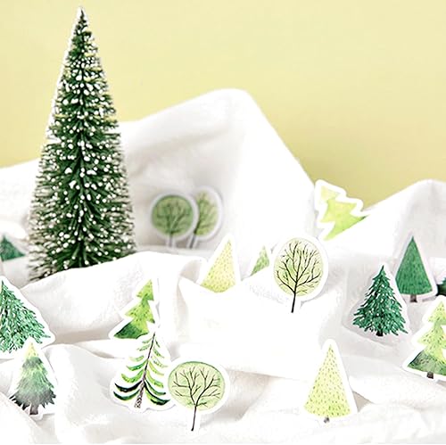 Miniatura 4 de 225 calcomanías de pino, álbumes de recortes, calcomanías de paisaje natural, suministros de álbumes de recortes, calcomanías de acebo para laptop,