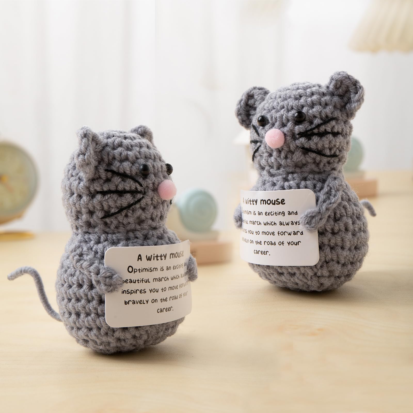 Mouse Gifts For Mice Lovers Crochet Positive Mouse Doll With ...
