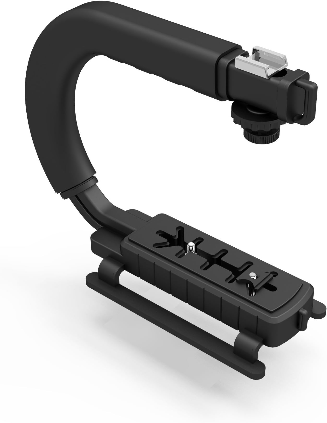 DREAMGRIPOriginal C-Shaped Pan Stabilizer | Upgraded model of Professional Stabilizing Handheld Grip with Cold-Shoe Mount Stand Holder for any Smartphone, DSLR, Action Camera