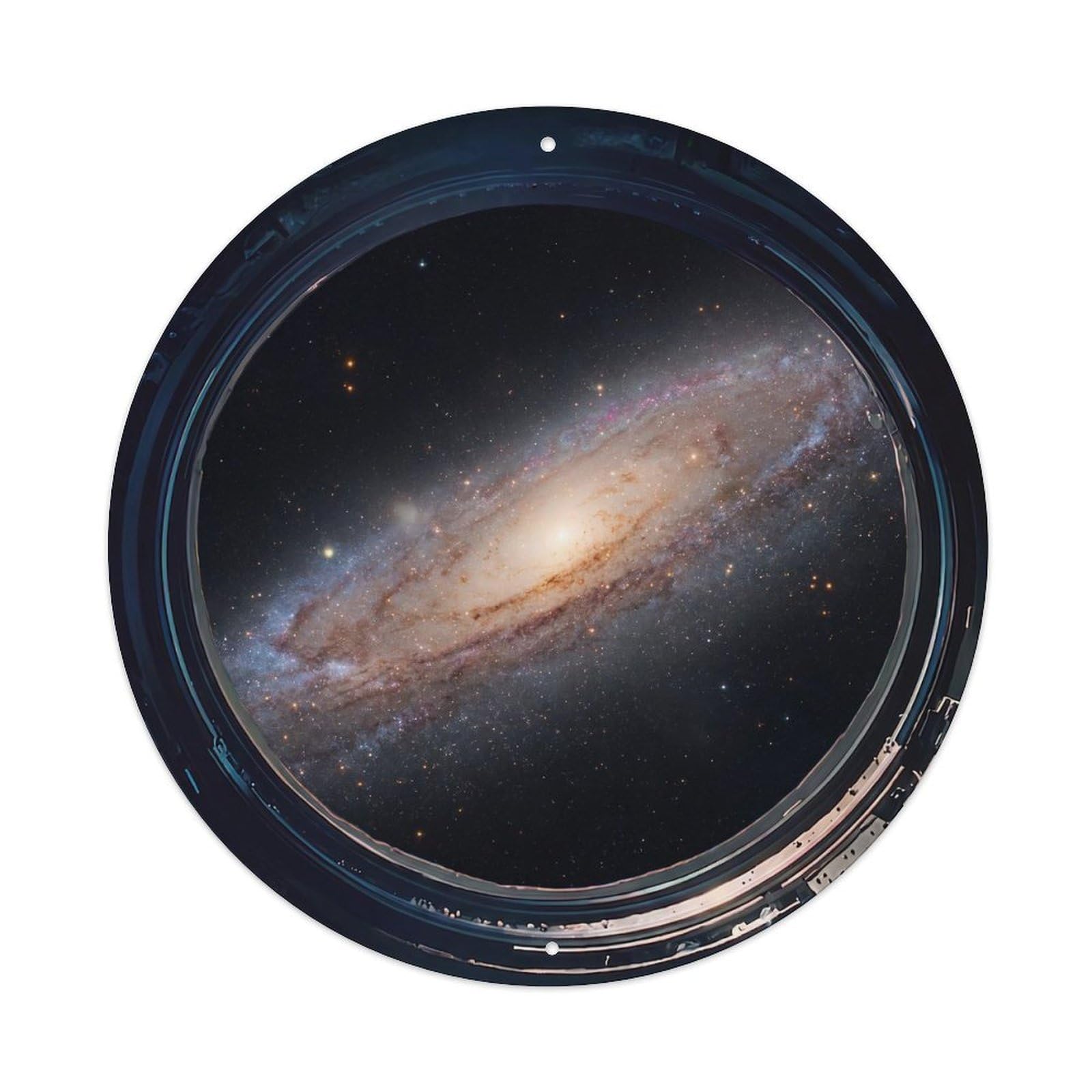 Lenticular Galaxy View Metal Tin Sign