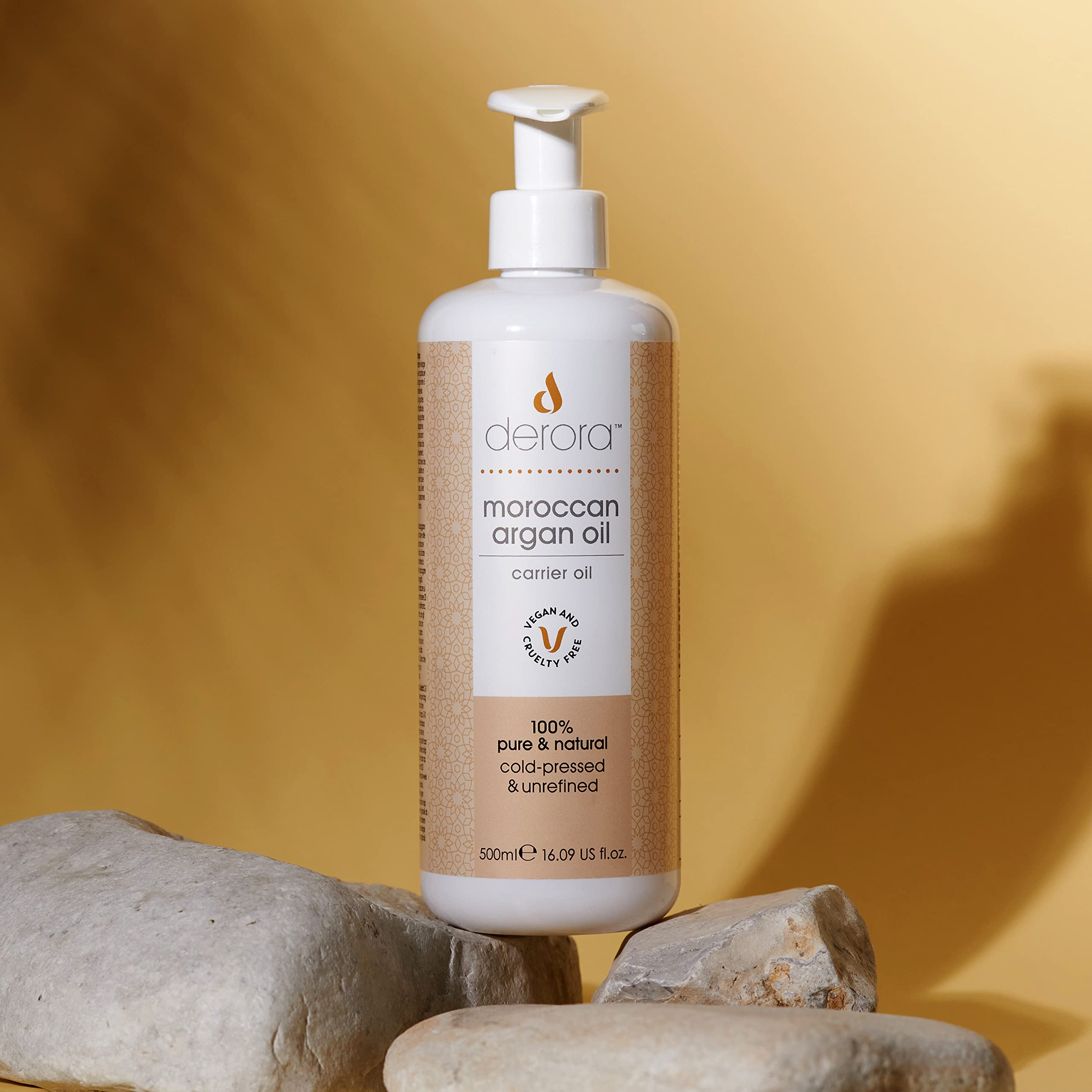 Derora Moroccan Argan Oil, 500 ml (Pack of 1) - Image 2