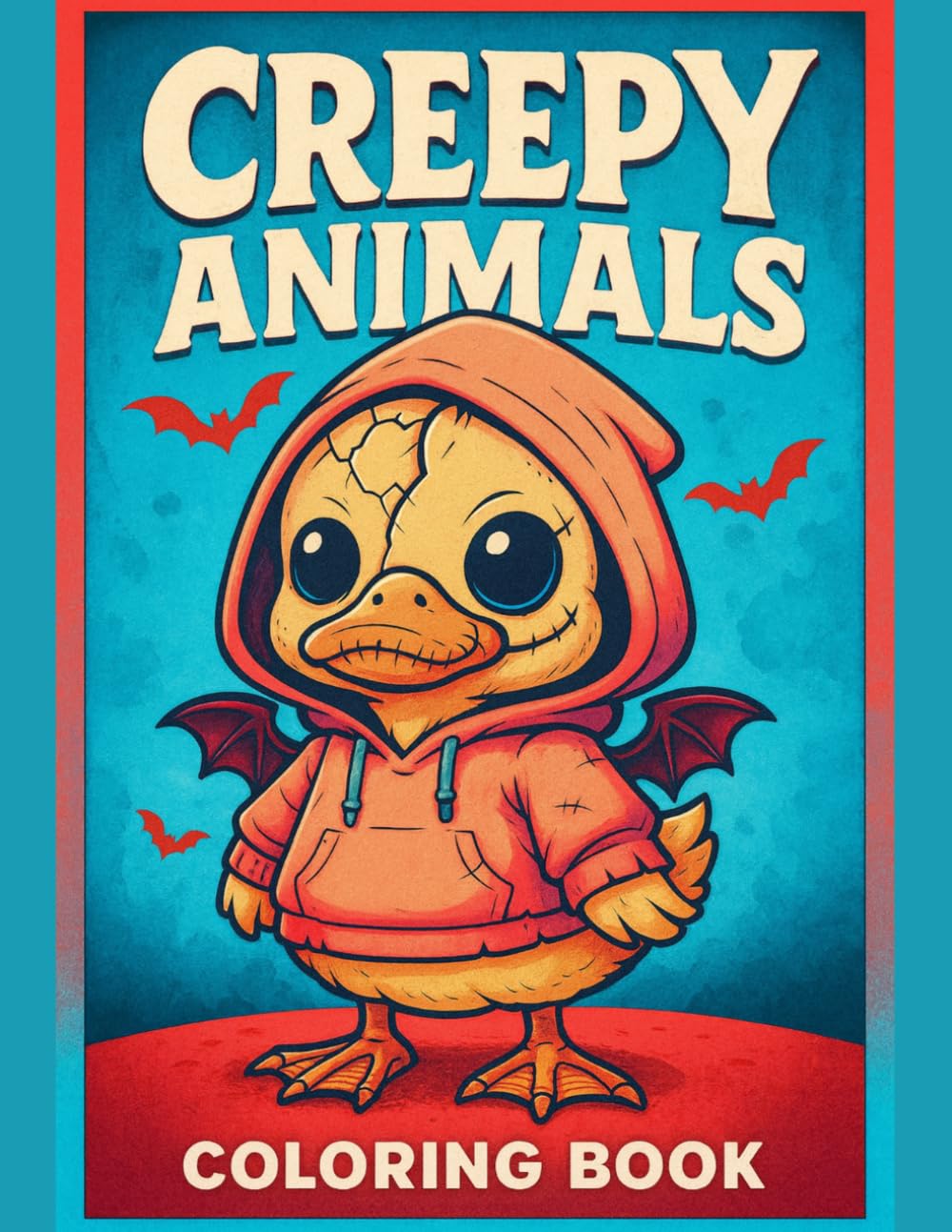 Creepy Animal Coloring Book for Kids & Teens: Spooky Cute Creatures, Fun Halloween-Inspired Scenes, and Easy Relaxing Designs for Stress Relief & Creative Coloring Time