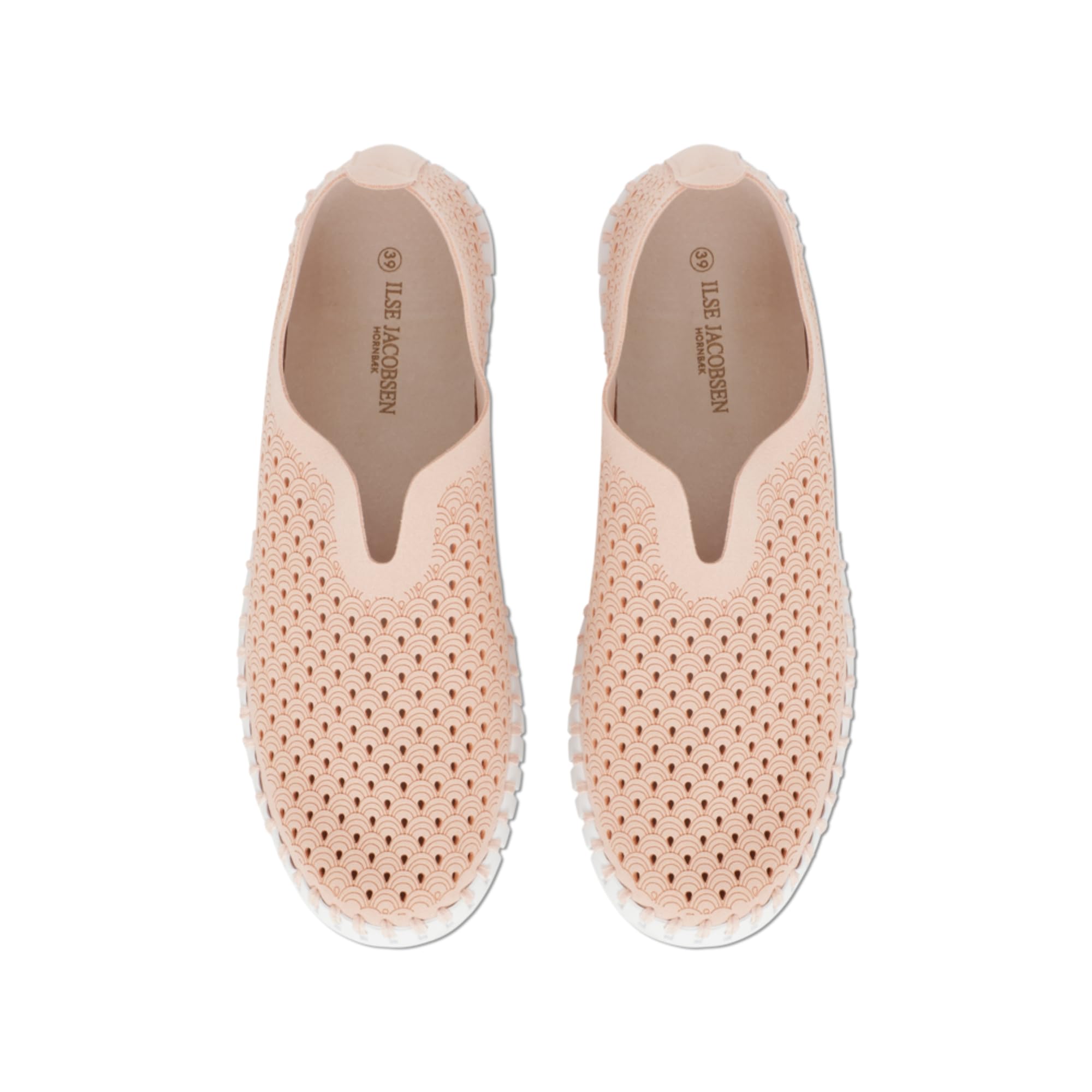 Ilse Jacobsen HORNBÆK | Płaskie buty damskie typu slip-On z mikrofibry z recyklingu i antypoślizgową podeszwą gumową z naturalnej gumy | Tulip3275 | Lekkie, oddychające, przyjazne dla środowiska