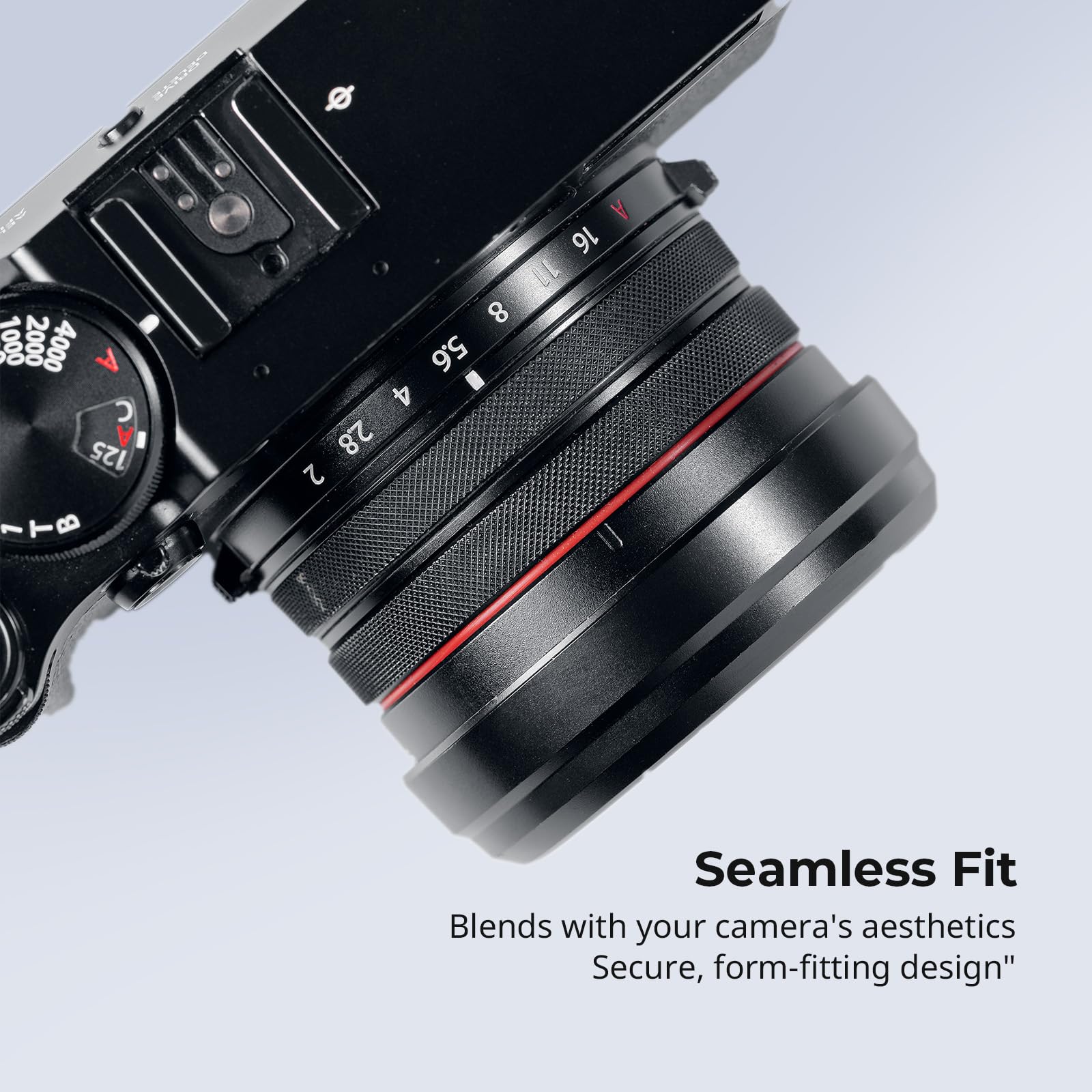 SMALLRIG UV-Filter mit Gegenlichtblende für FUJIFILM X100VI / X100V, UV-Filter mit 99% Lichtdurchlässigkeit, Antireflex & Anti-Geisterbilder, Gegenlichtblende aus Aluminiumlegierung, Schwarz - 5850