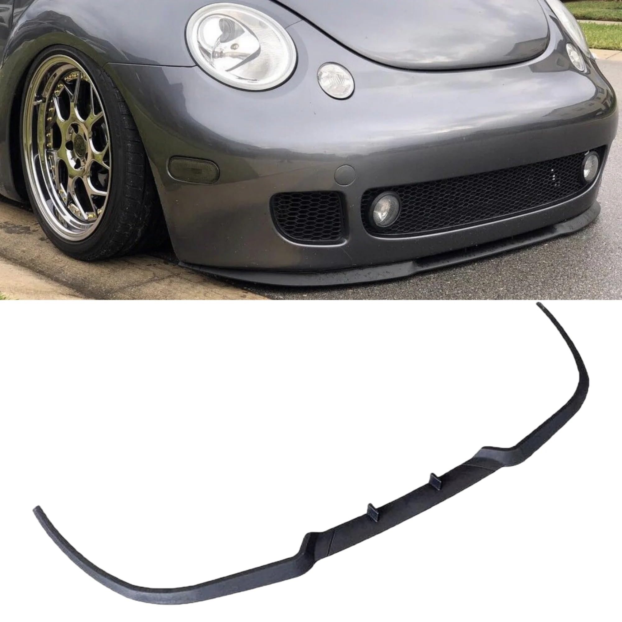 Auto Labbro Spoiler 3 Pezzi Spoiler Anteriore Paraurti Labbro Body Kit Protezione Tuning Sportivo Per VW Nuovo Per Beetle
