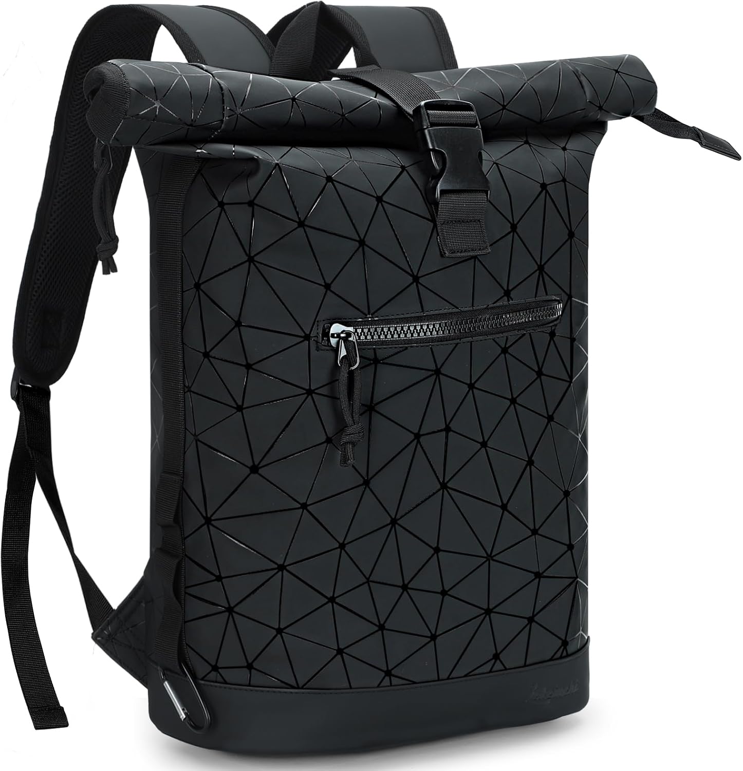 Lekeinchi 17-Inch Waterproof Laptop Backpack for Men and Women – Lightweight Roll Top Design for School, Travel, Business, Work, and Camping(Black rhombus) Lekeinchi 17-Inch Waterproof Laptop Backpack for Men and Women – Lightweight Roll Top Design for School, Travel, Business, Work, and Camping(Black rhombus)