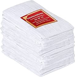 Utopia Kitchen White Flour Sack Towels [12 Pack - 28