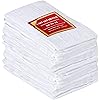 Utopia Kitchen [12 Pack - 28 x 28 Inches White Flour Sack Towels 100% Cotton Tea Towels for Cleaning & Drying - Highly Absorbent Kitchen Dish Towels