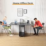 FUNROLUX Foldable Dining Table 35.4" Extra Wide - Space Saving Drop Leaf Table with Full Plywood, Storage, Heavy Duty 300lbs, Folding Dining Table for Apartments/RV/Home, Black