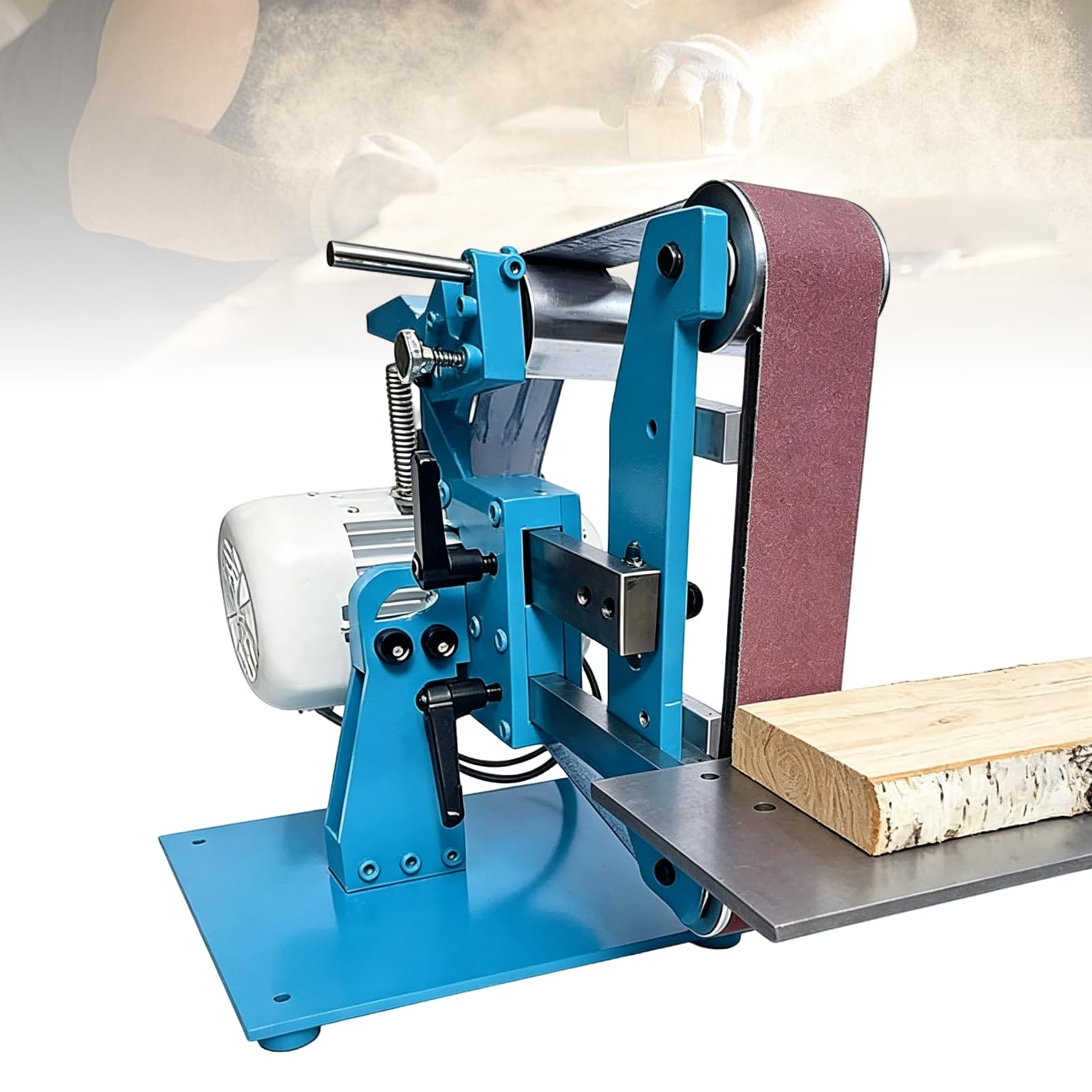 ZHENYUWANG 750W/1100W Electric Benchtop Belt Sander 1100w