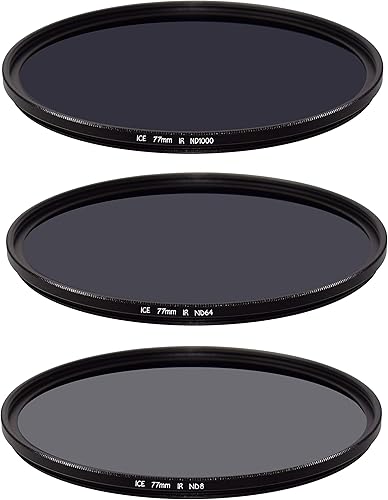 ICE - Juego de 3 filtros MC ND8 ND64 ND1000, densidad neutra ND 3, 6, 10 paradas, vidrio óptico 77 disponible en Yaxa Costa Rica