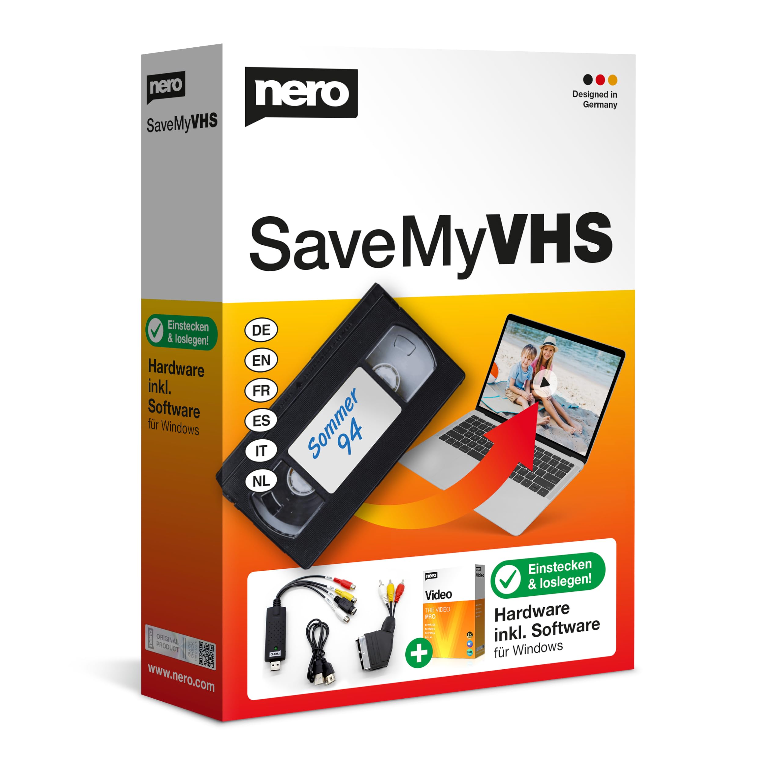 Nero SaveMyVHS | Videobearbeitung | Digitalisieren von Videokassetten | Windows 11/10