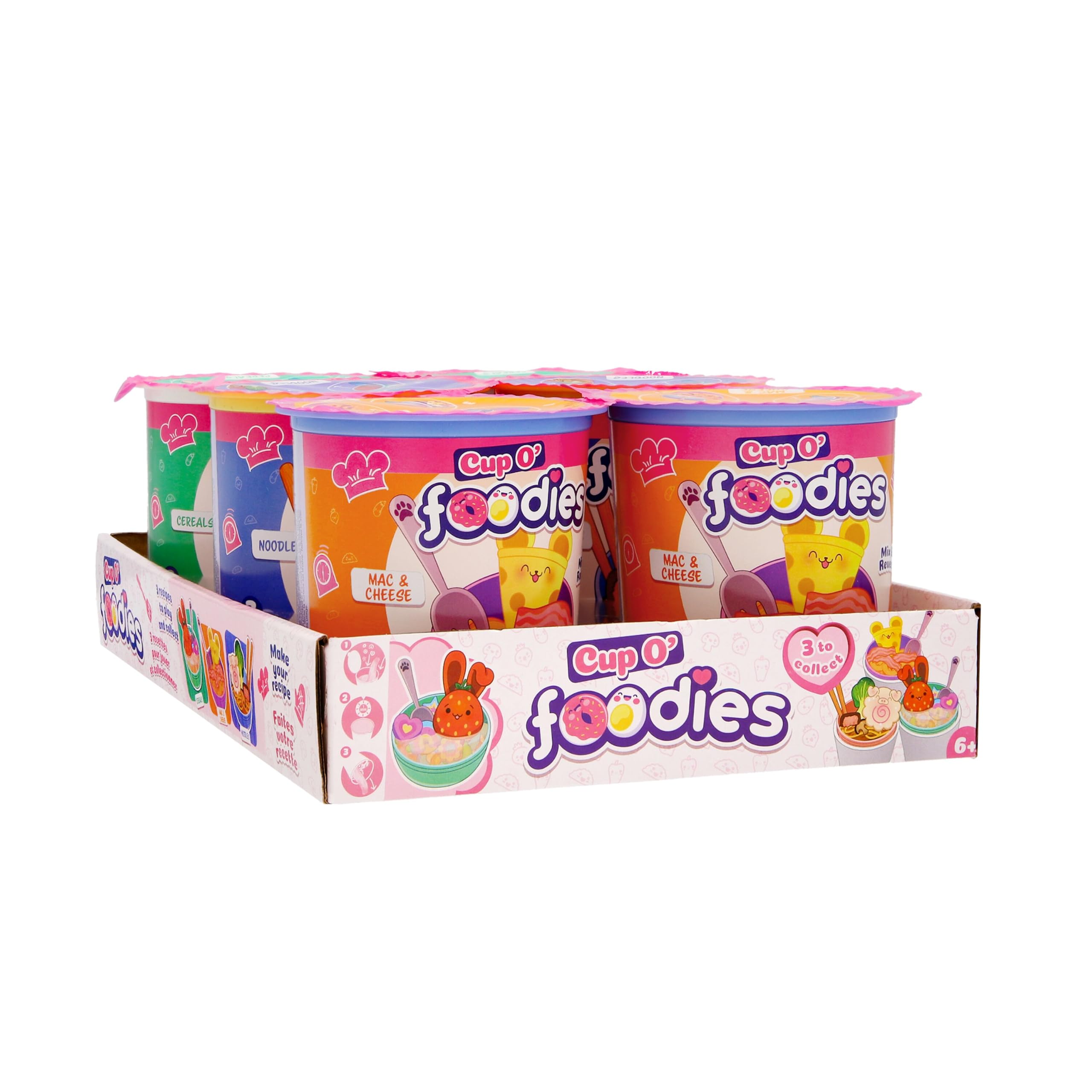 Foodies Cup'o Squishy Plush Asst, Collectible Soft Toy, 1 Supplied
