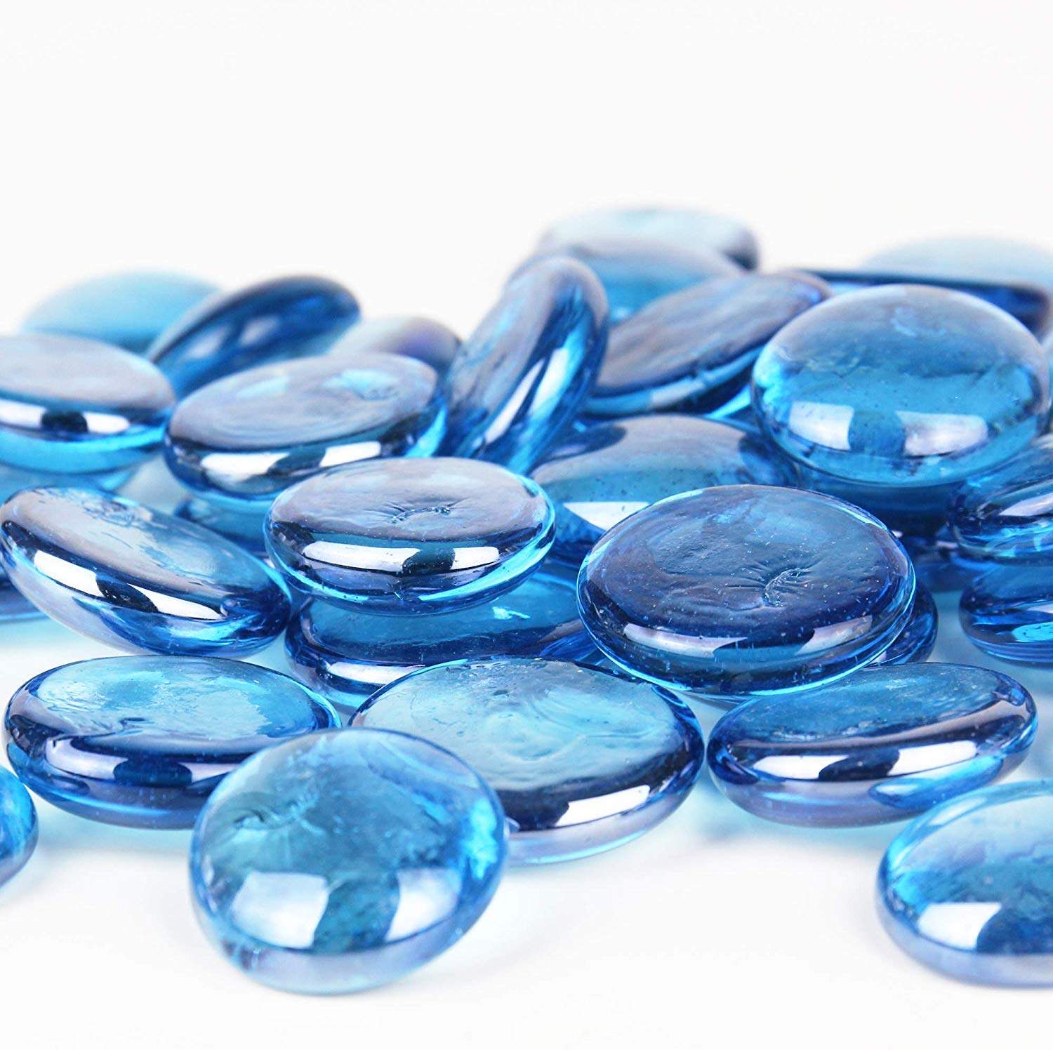 Greenbrier Intl Crafters Square Aquamarine Glass Accent Gems, 2-14-oz. Bags