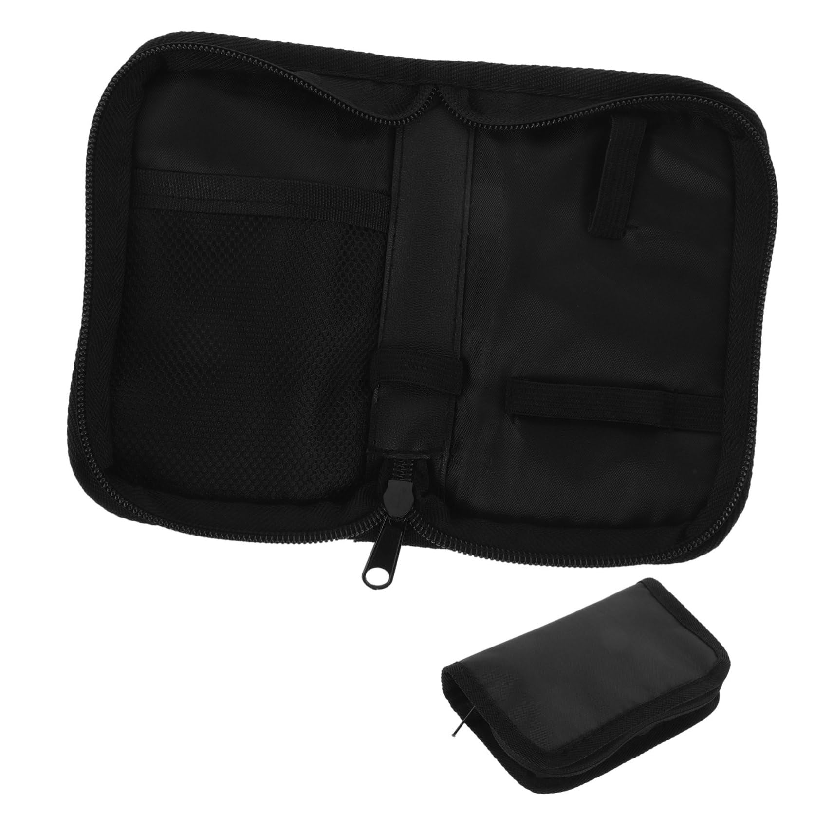 12 Piezas Bolsa De Almacenamiento Para En Caso Bolsas De Almacenamiento De Suministros Para Negro Tirador De Cremallera De Aleación De Zinc
