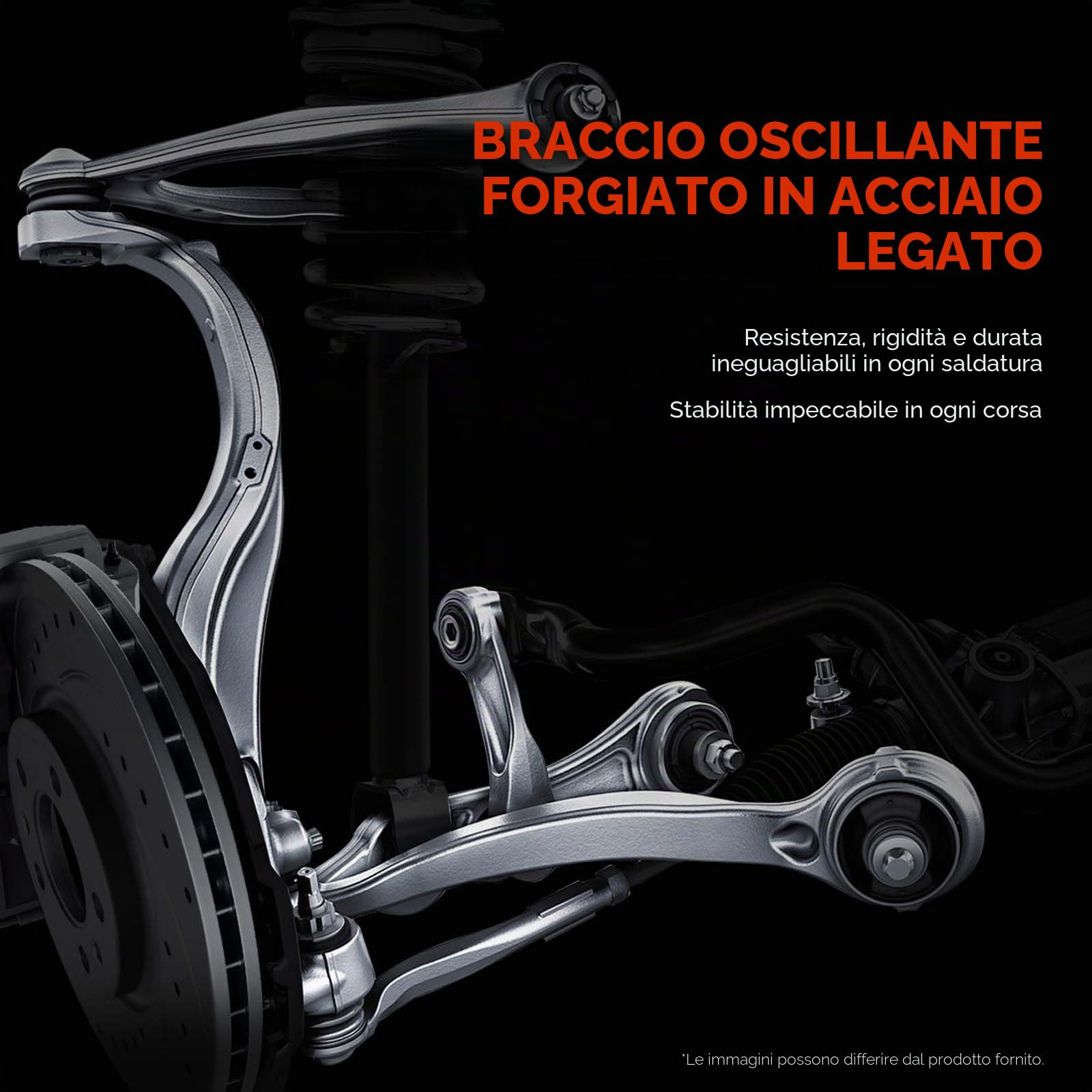Frankberg Set di 10 bracci di controllo anteriori sinistro e destro | 8K0407505A; Compatibile con: A4 Avant 8K5, A4 Allroad 8 km, A5 Sportback 8TA, A5 8T3, Q5 8RB, A4 8K2, A5 Cabriolet 8F7