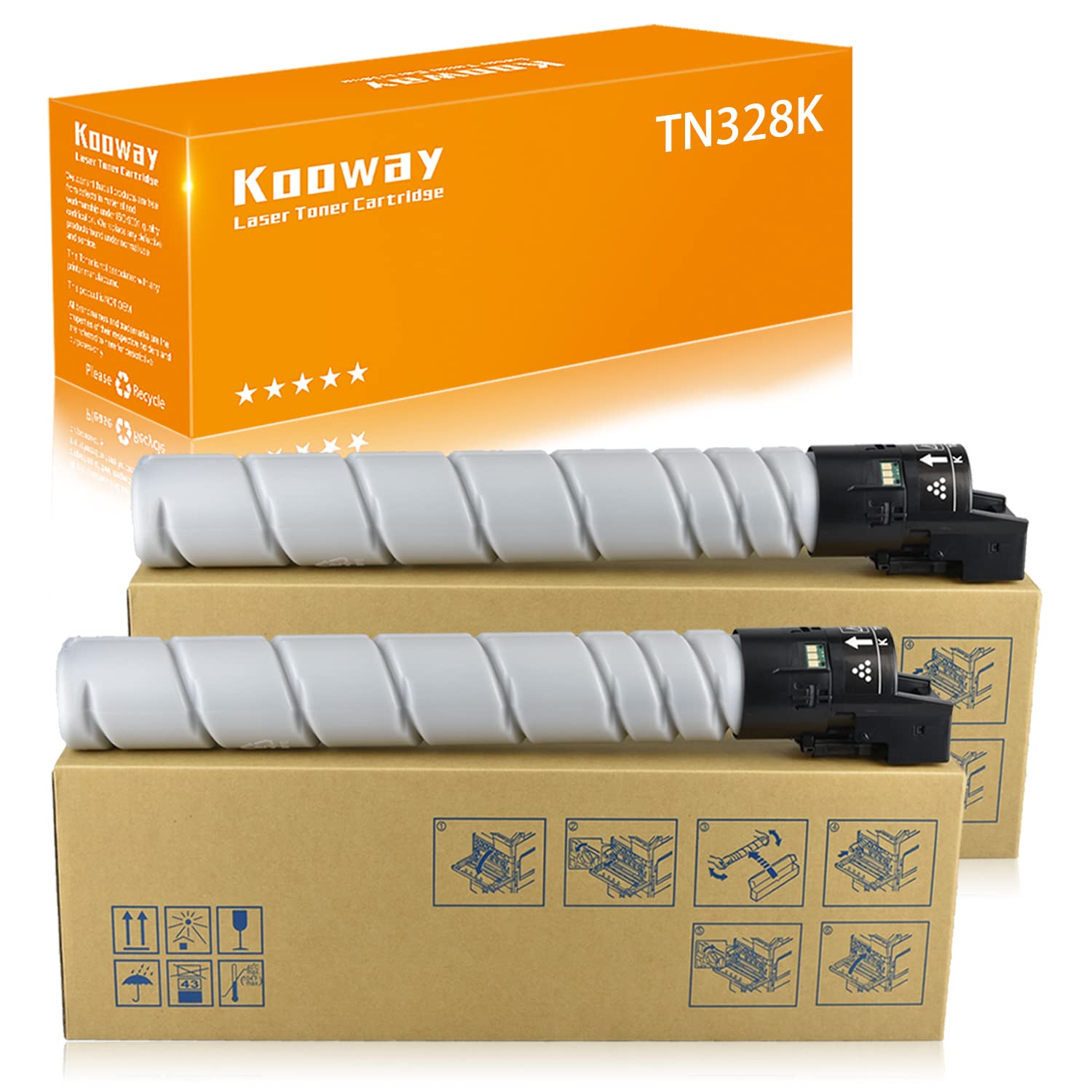 Amazon.co.jp: kooway 互換トナーカートリッジ TN328 TN328K AAV8130 