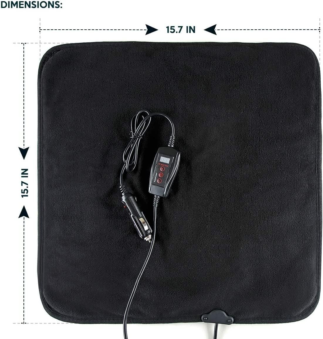 ZONETECH Black Warming Pad, Warms on Cold Weather, Perfect Sizing for Pets : Automotive