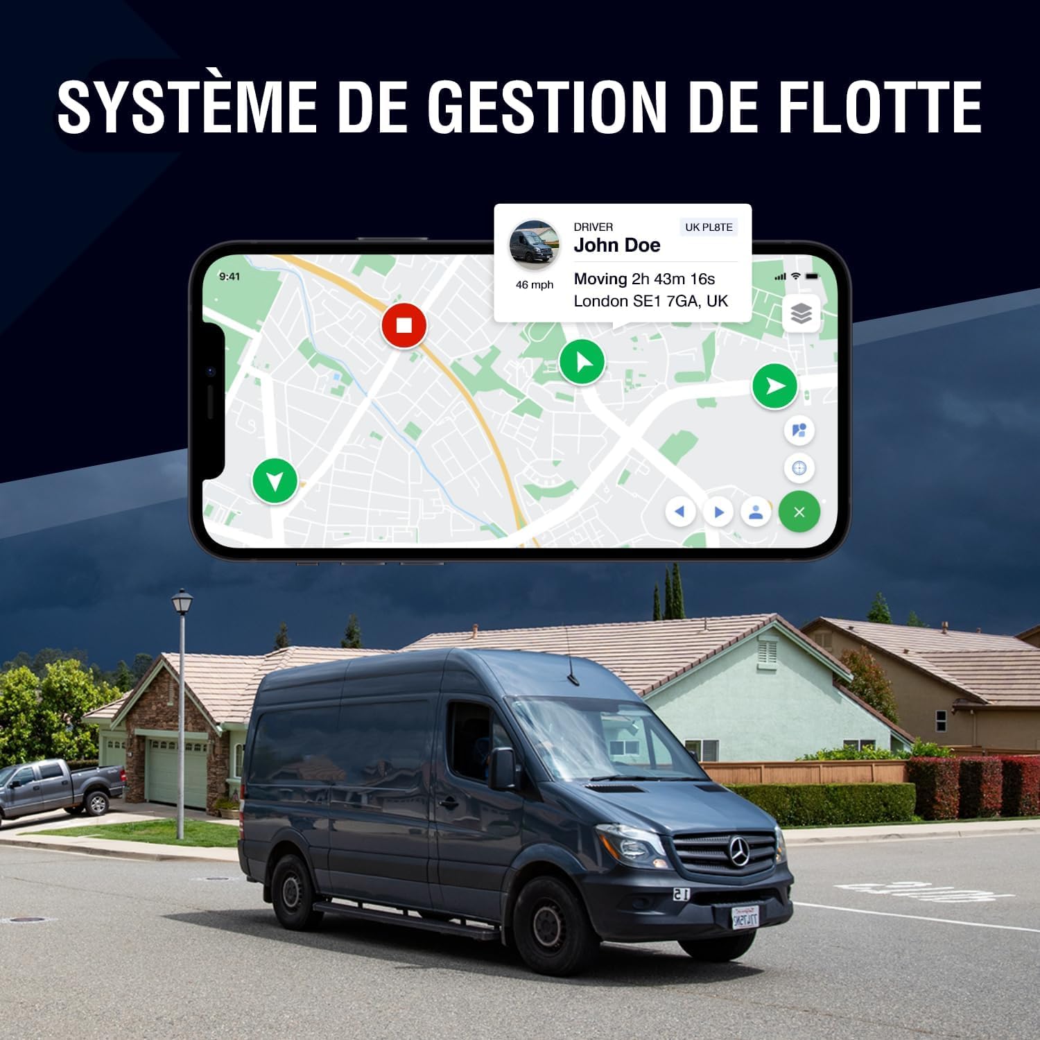 REWIRE 104N Traceur GPS 4G Magnétique pour Voiture – Localisation en Temps Réel 24/7, Autonomie Jusqu’à 21 Jours, Installation Facile, Tracker Véhicule pour Auto, Camion, Utilitaire
