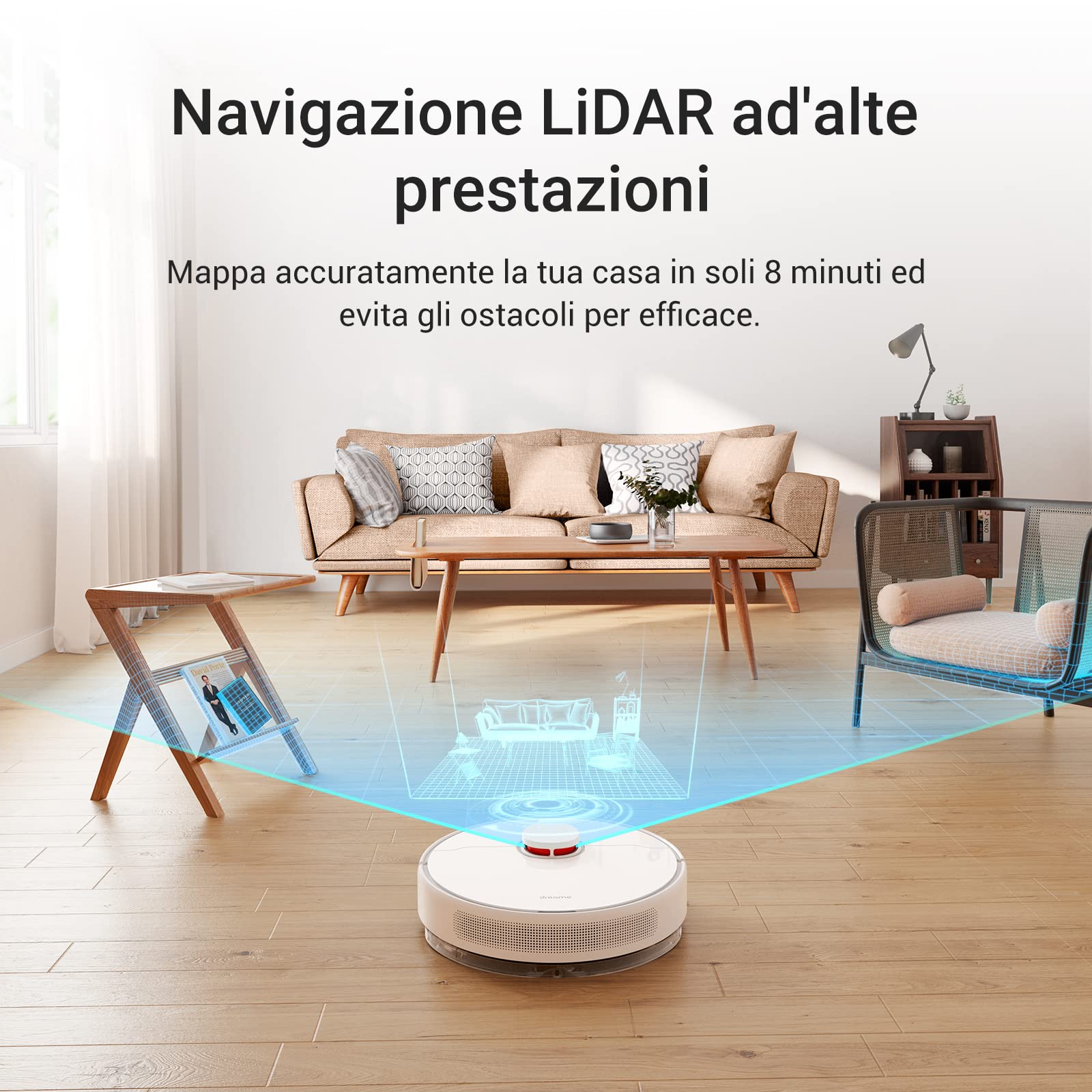 DREAME D10 Plus Robot Aspirador + Estación de Vaciado Automático