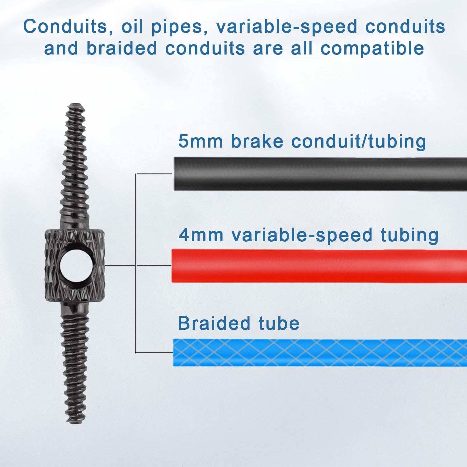 5Pcs Kit di Strumenti per Passaggio Cavi Interni per Bicicletta | Kit di Passaggio Cavi Interni per Infilatura Facile di Freni/Cambi Linee Cavo Freni per Bicicletta Strumento per Passaggio Cavi Freni