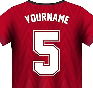Custom football kit name and number iron on | Personalised iron on name and number for jersey | Personalised iron on sport kit name and number