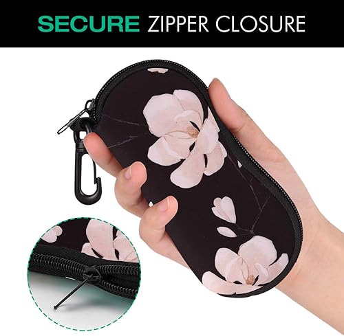 Miniatura 223 de MoKo - Estuche suave, ultra ligero, de neopreno, para lentes de sol, con cremallera y clip para cinturón