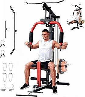 Home Gym Machine 300LBS Leg Press, Full Body Strength Training Equipment | Home Gym Machine, Multifunctional Leg Press, 300LBS Full Body Strength Training, Fits 1" & 2" Weight Plates (Not Included)