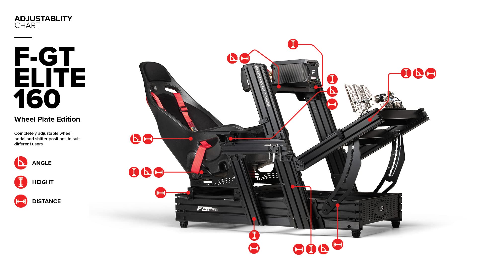 Next Level Racing F-GT Elite 160 Wheel Plate Edition