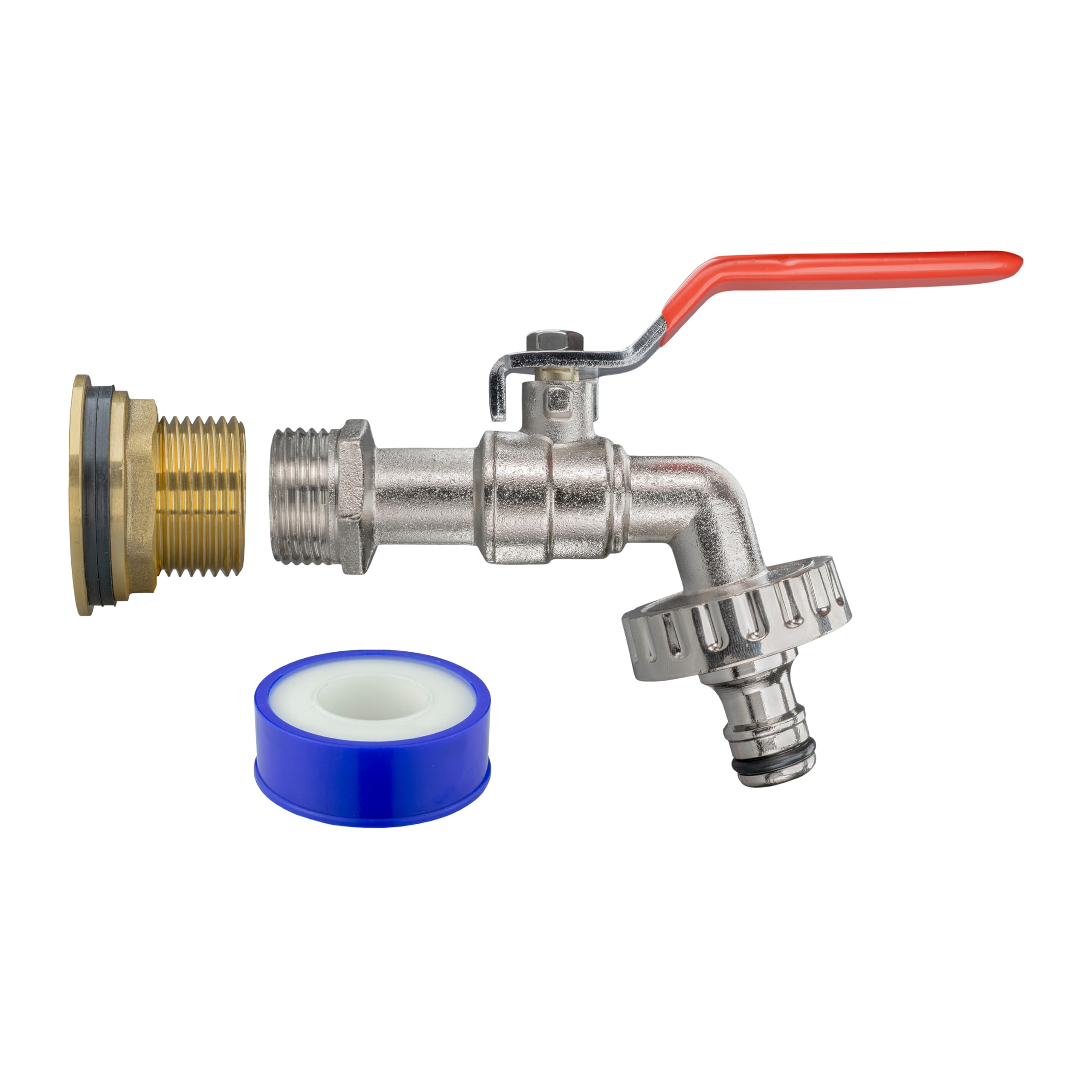 water butt/rain barrel outlet 1/2" bsp (21mm hole) adaptor/connector and range of taps (kit 4)