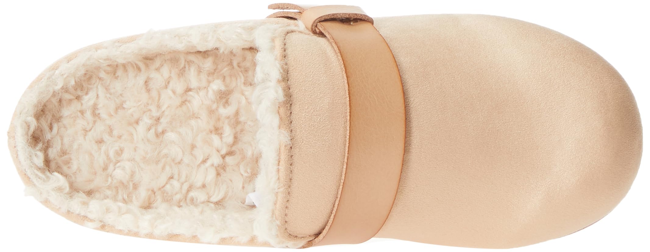 Amazon Essentials Mujer Zapatilla sin Talón de Espuma Viscoelástica y Piel de Oveja