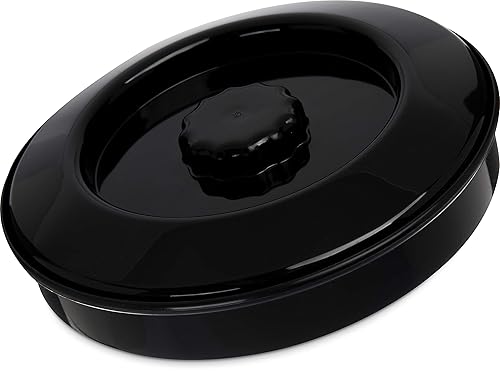 Miniatura 4 de Carlisle FoodService Products 047503 Servidor de tortilla apilable con tapa, 7-14 pulgadas2 pulgadas, negro (paquete de 24)