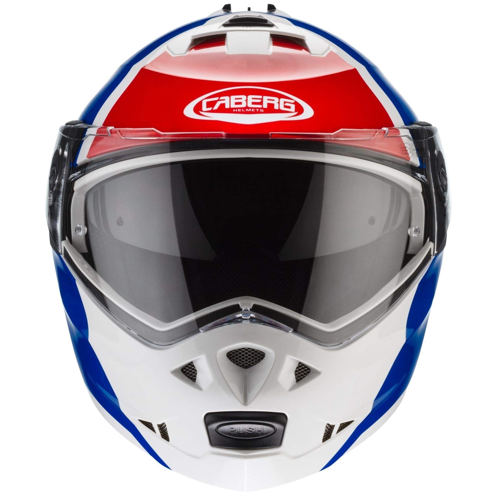 Caberg Duke II Impact Foldable Helmet XL (61/62) White/Red/Blue