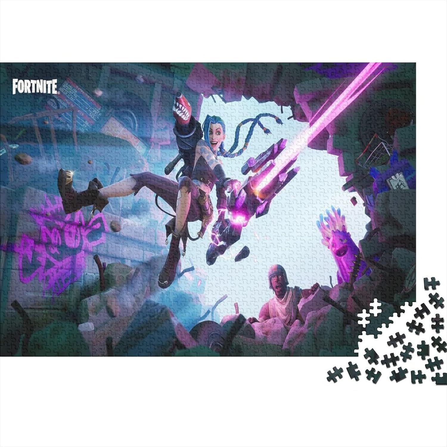 Fortnite Jigsaw Puzzle 1000 Piece Puzzle for Adults Educational Game