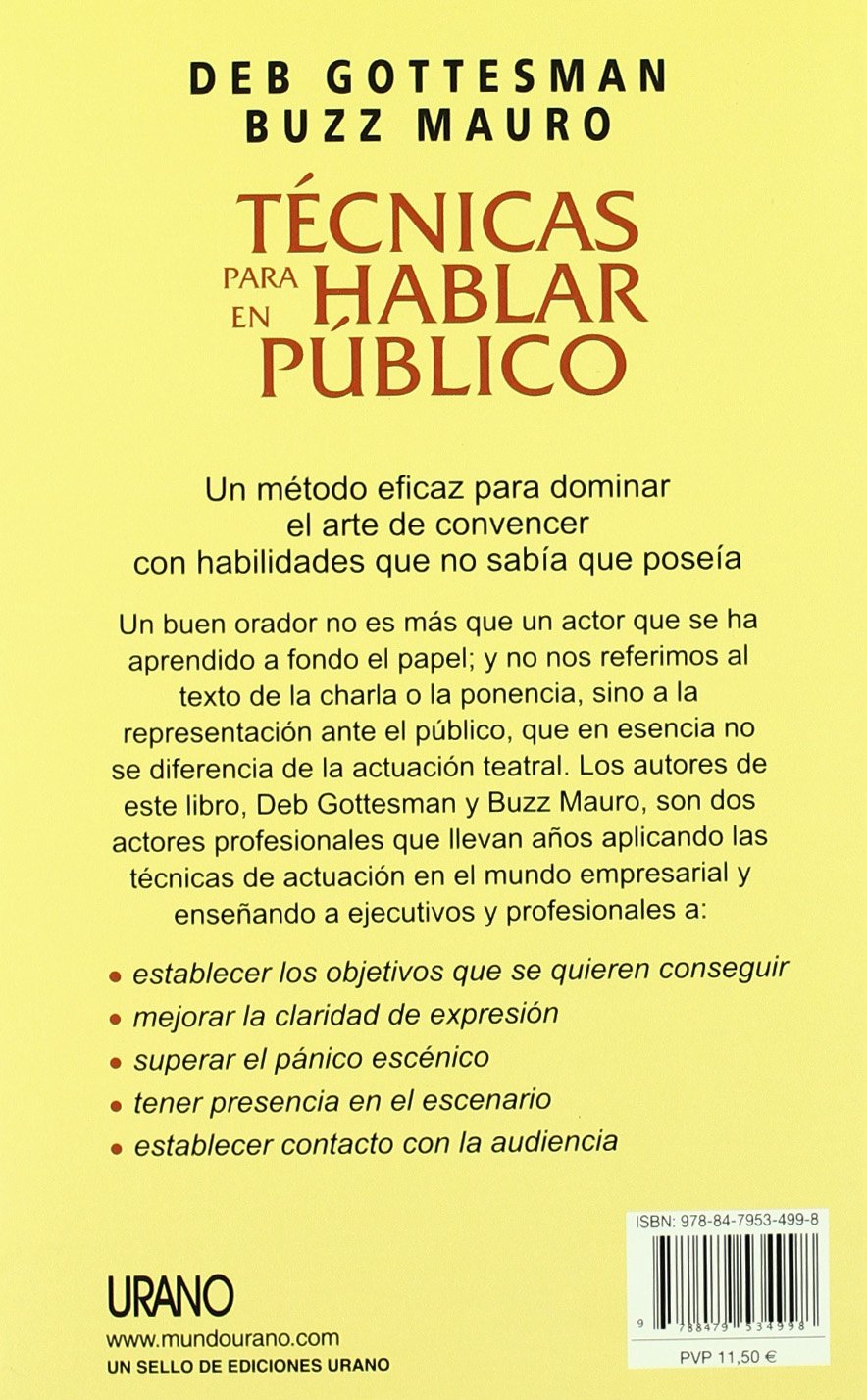 Técnicas para hablar en público: Utilizando Las Estrategias De Los Actores (Crecimiento personal)