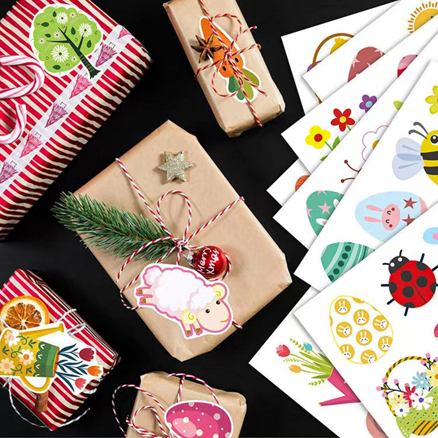 WANDIC 16 vellen wrijven op overdracht sticker, plant bloem