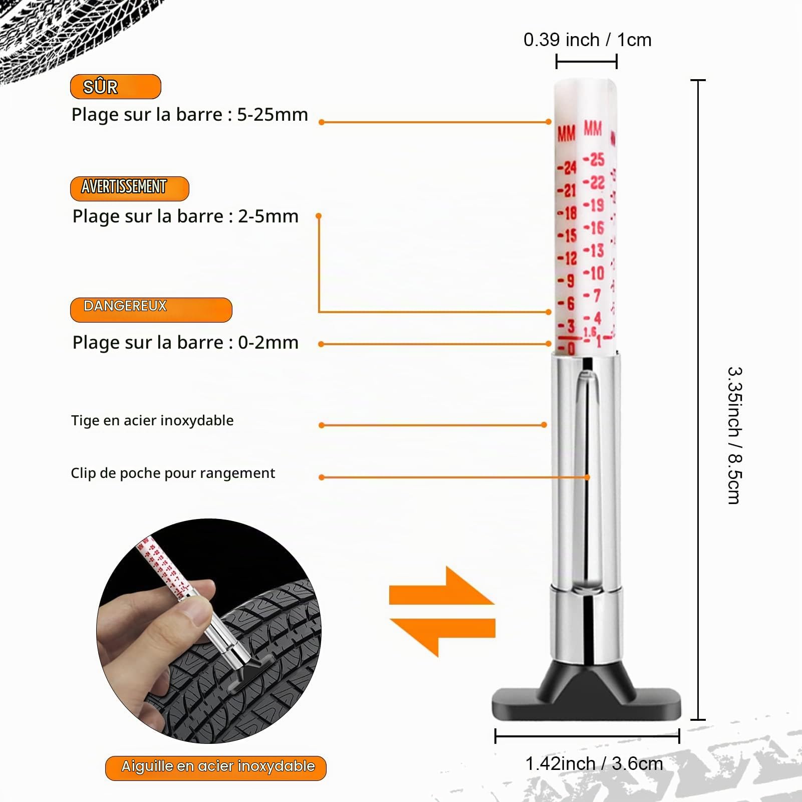MAIKEHIGH Kit de Réparation de Pneu 100 Pièces, Réparation Pneu | Kit Anti Crevaison pour Voiture, Moto, VTT, Camion, Tracteur, SUV