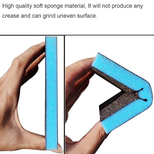 Miniatura 3 de Paquete de 12 esponjas de lijado de grano 60, bloques de lijado de grado grueso, lavables y reutilizables, kit de esponja de arena para ollas de