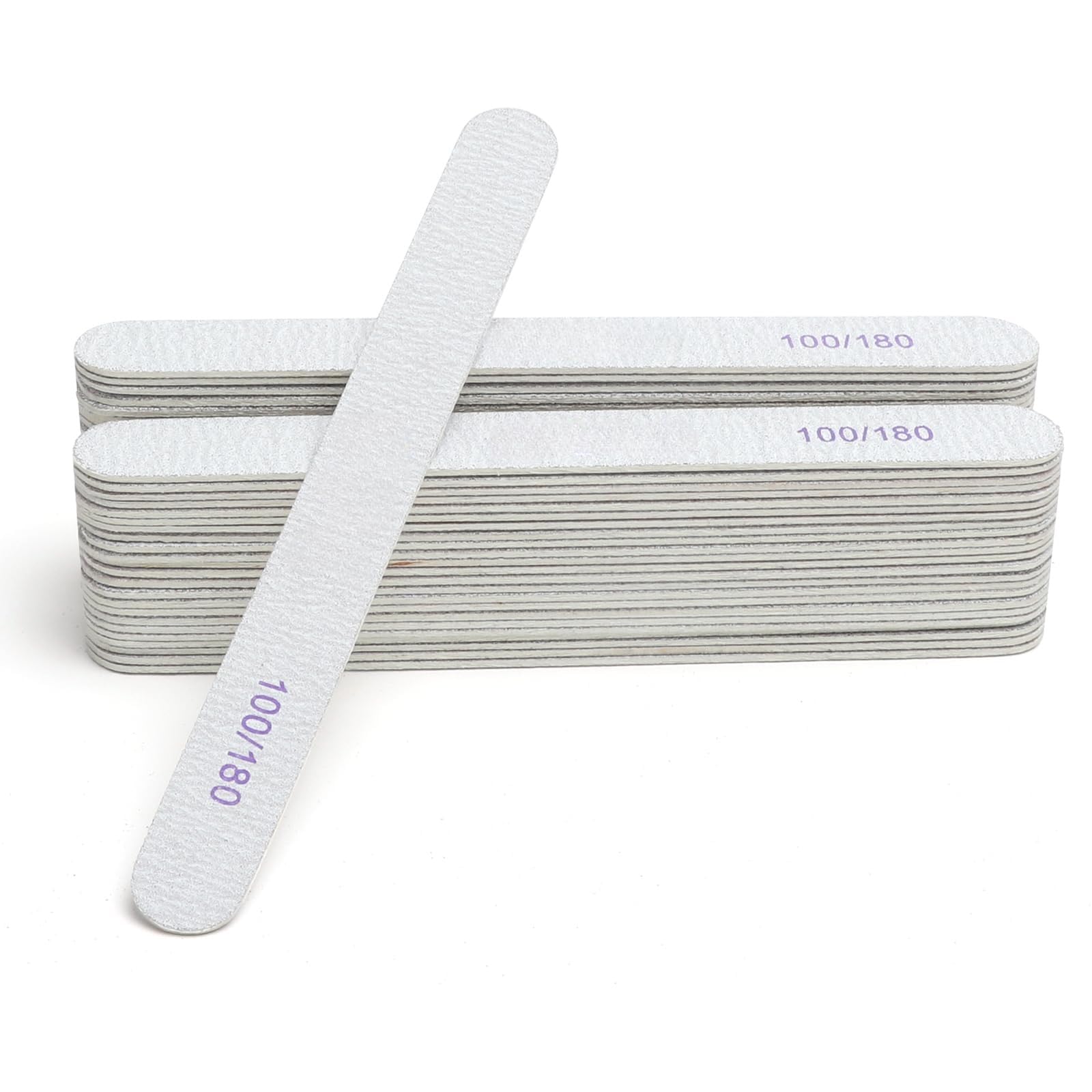 50 Pezzi Lime per Unghie 100/180 Professional, Lima Unghie, Doppia Faccia Lima Unghie per Manicure E Unghie in Gel