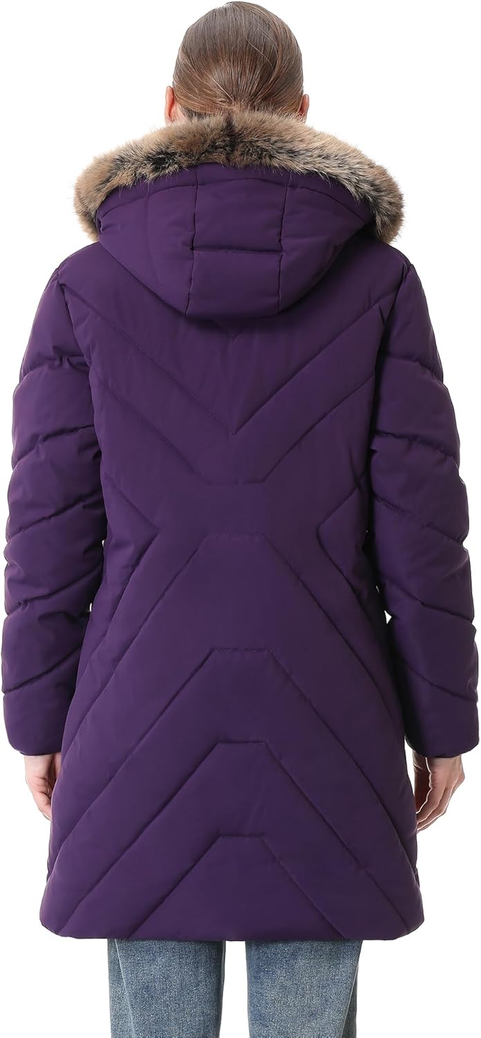 Women's Winter Coat Long Puffer Jacket - Waterproof Warm Thickened Snow Coat for Women - Image 5