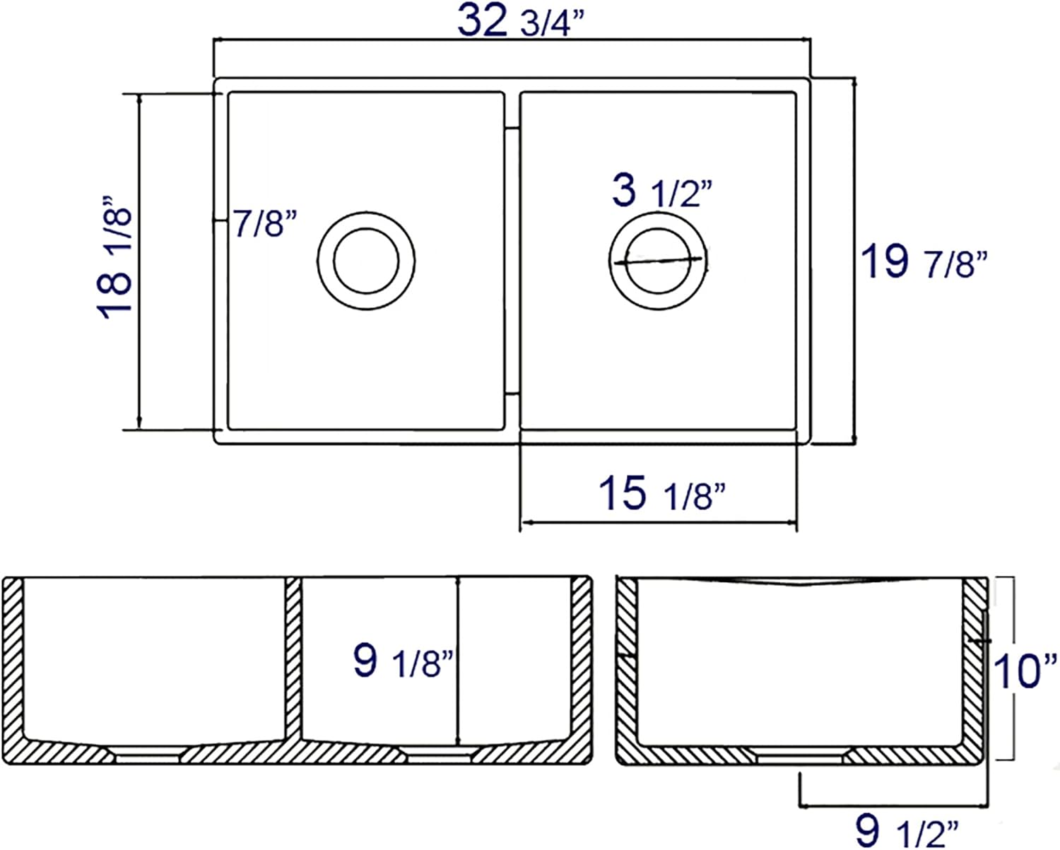 🔥 ALFI brand AB537 White 32-Inch Fluted Double Bowl Fireclay Farmhouse Kitchen Sink, White Bеѕt Dеаl Prоduсt ALFI brand AB537 White 32-Inch Fluted Double Bowl Fireclay Farmhouse Kitchen Sink, White