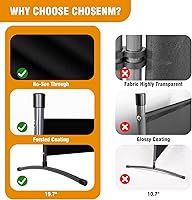 Vista 3 de Pantallas plegables de privacidad de 4 paneles, divisor de pared de 6 pies de alto con marco de metal, divisor de habitación independiente para Negro