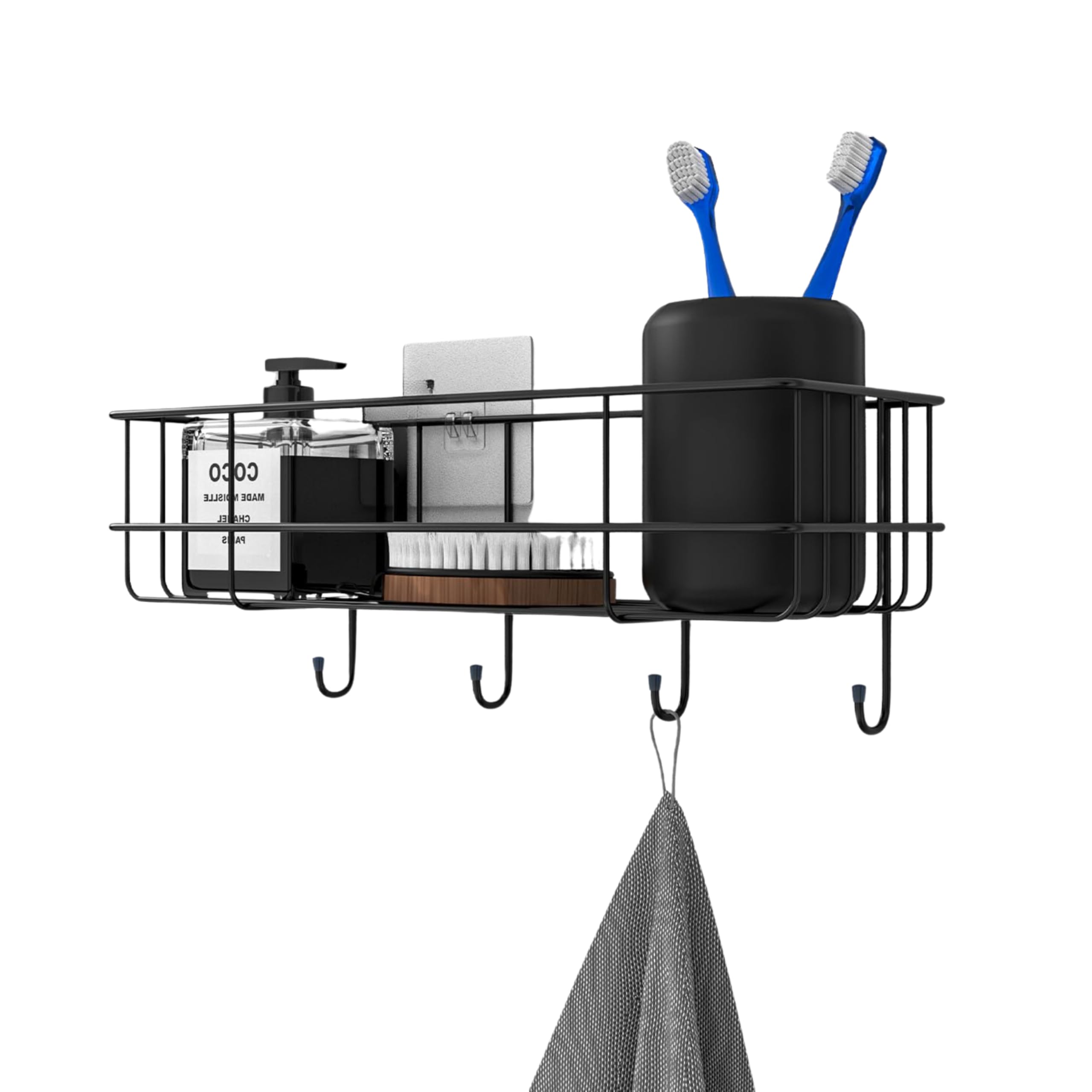 See full amazon price history chart for RAYMOX Pack of 2 Bathroom Rack for Shampoo Organizer with Shelf Adhesive, Bathroom Shelf Rack with 4 Hooks, Bathroom Accessories, Metal Rack for Kitchen and Bathroom RAYMOX Pack of 2 Bathroom Rack for Shampoo Organizer with Shelf Adhesive, Bathroom Shelf Rack with 4 Hooks, Bathroom Accessories, Metal Rack for Kitchen and Bathroom (B0D9D14WTS) Amazon Price History, Amazon Price Tracker